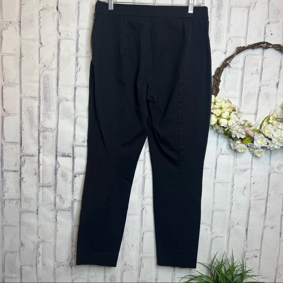 Everlane Black Side Zip Cotton Stretch Trousers - Picture 5 of 12